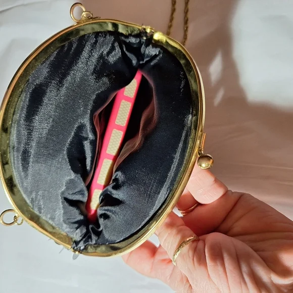 🟠 Vintage Beaded Cocktail Bag - Picture 9 of 15